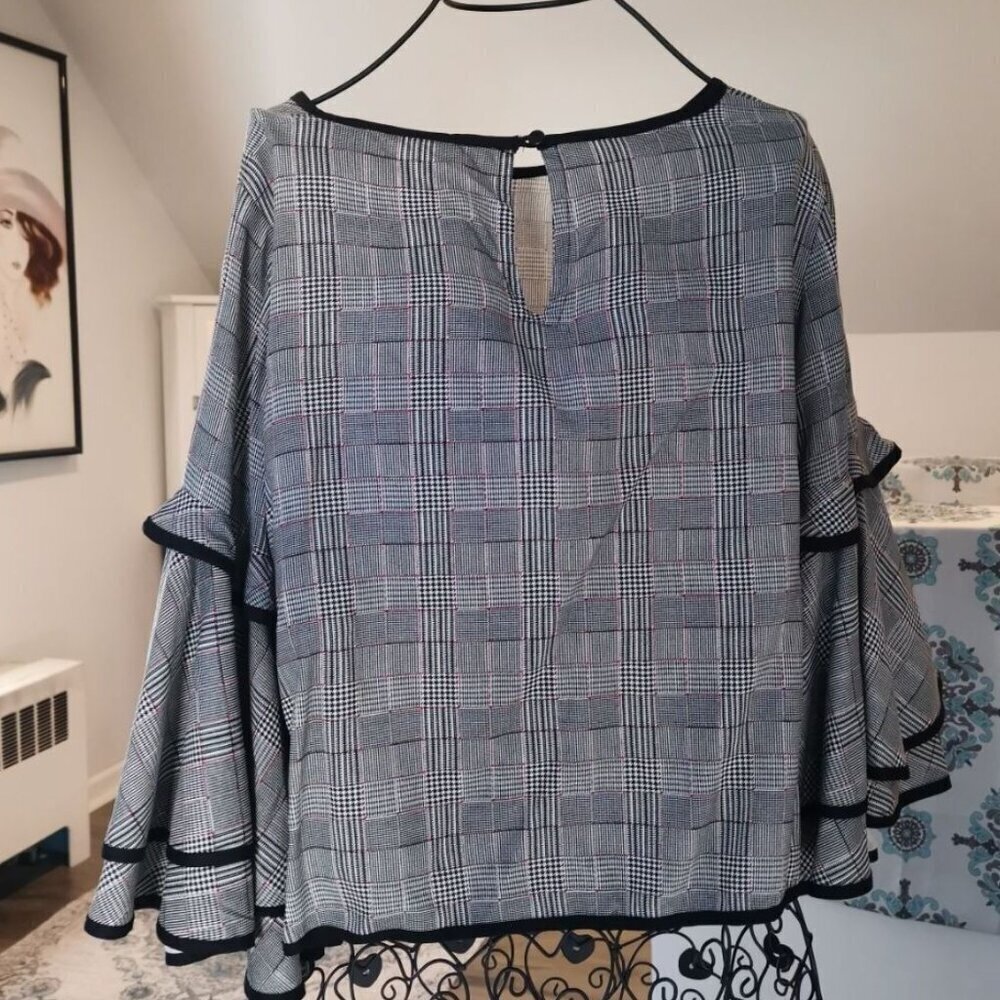 True destiny top plaid long sleeve - Picture 2 of 4